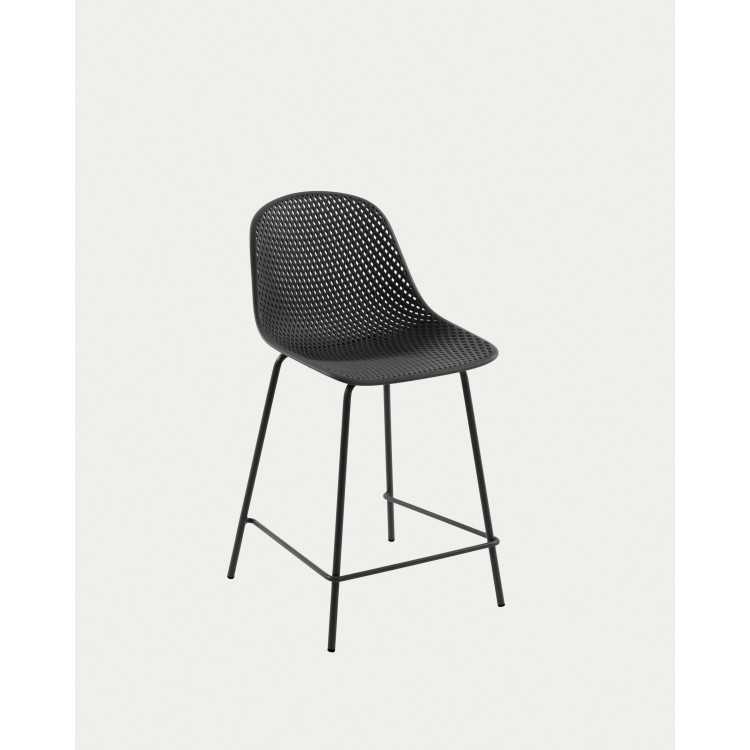 BANCO EXTERIOR QUINBY CINZA ALTURA 65 CM
