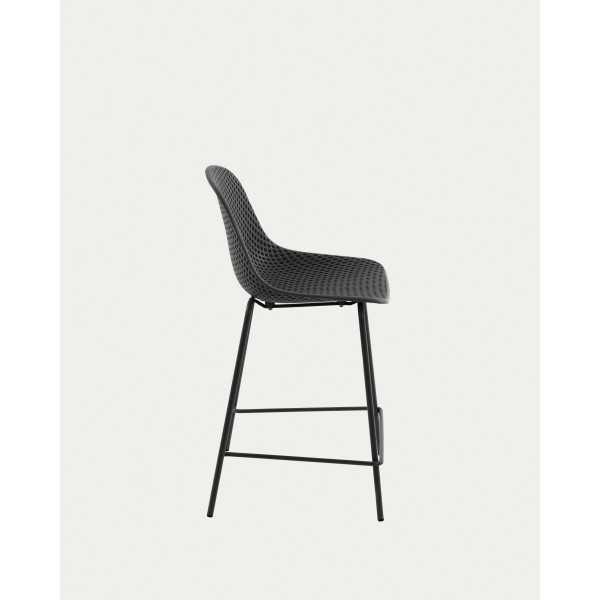 QUINBY GRAY OUTDOOR STOOL HEIGHT 65 CM