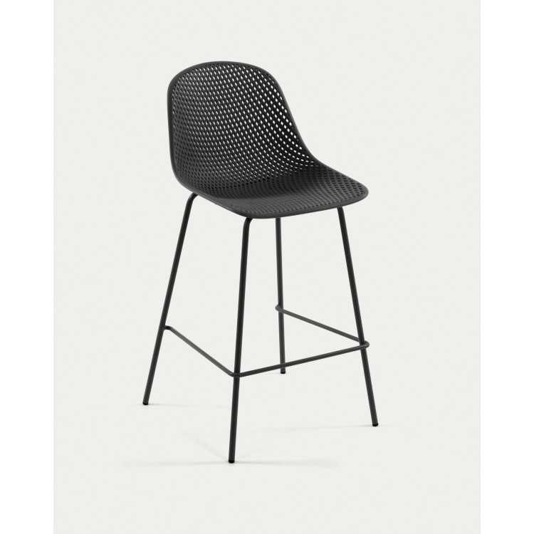 BANCO EXTERIOR QUINBY CINZA ALTURA 75 CM