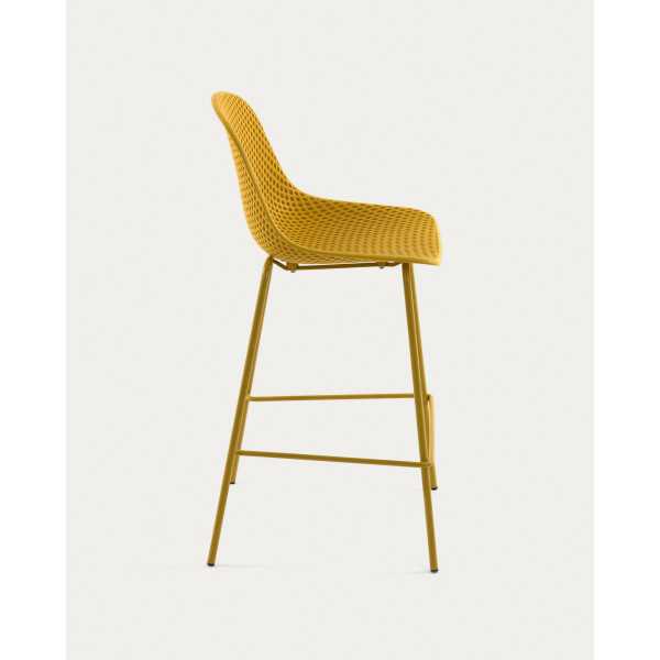QUINBY YELLOW OUTDOOR STOOL HEIGHT 75 CM