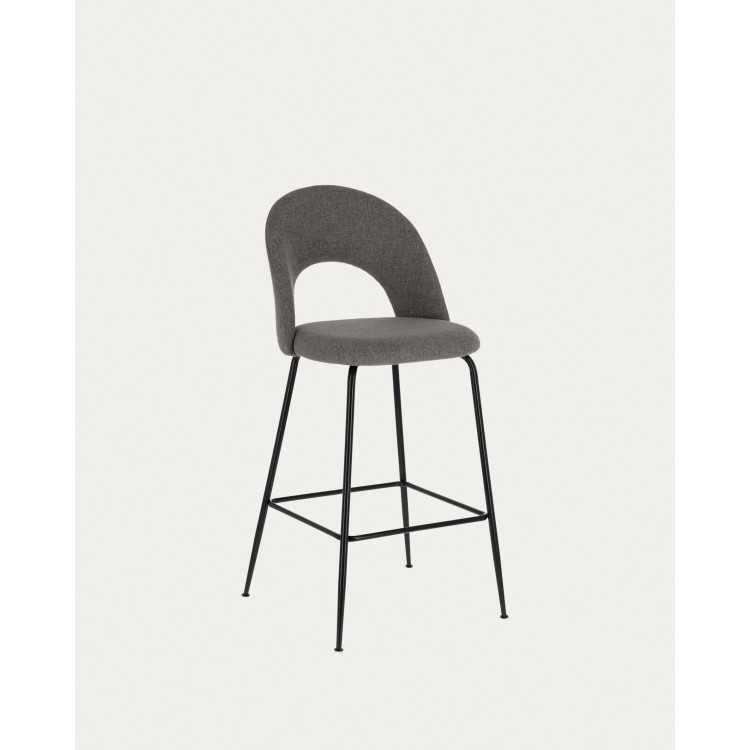 MAHALIA DARK GRAY STOOL HEIGHT 65 CM