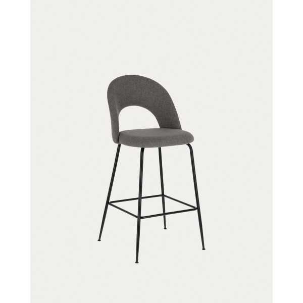 MAHALIA DARK GRAY STOOL HEIGHT 65 CM