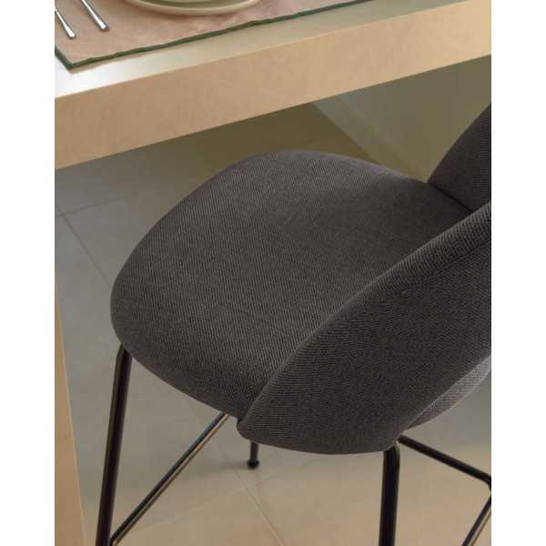 TABOURET MAHALIA GRIS FONCÉ HAUTEUR...