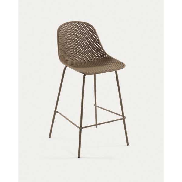 TABOURET QUINBY BEIGE HAUTEUR 75 CM