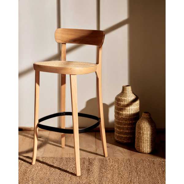 ROMAN STOOL NATURAL BEECH WOOD WITH...