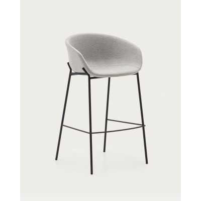 YVETTE STOOL LIGHT GRAY AND...