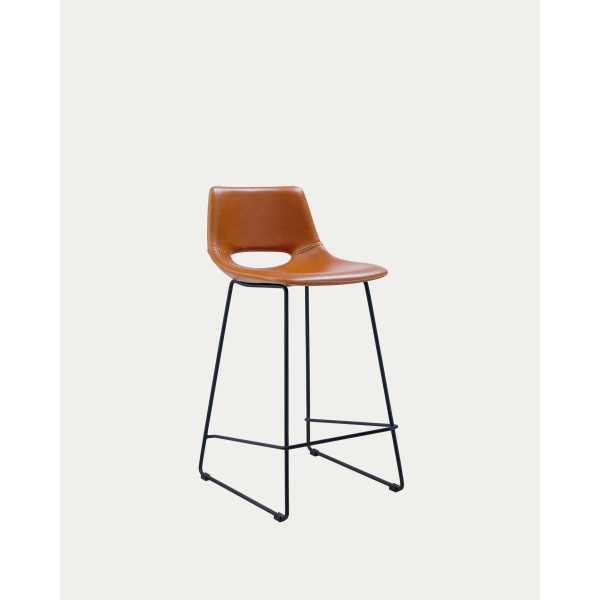 TABOURET ZAHARA EN POLYURÉTHANE MARRON HAUTEUR 65 CM