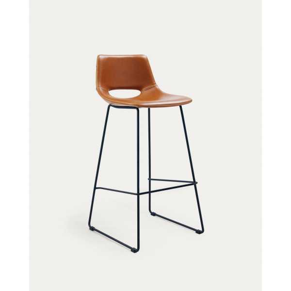 ZAHARA STOOL IN BROWN POLYURETHANE HEIGHT 76 CM