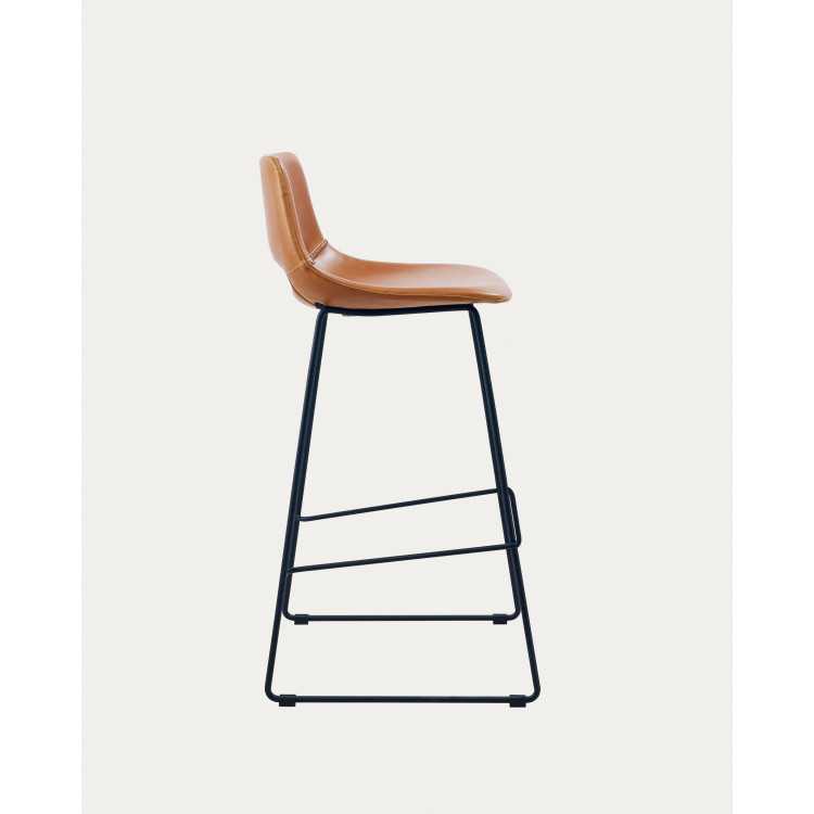 ZAHARA STOOL IN BROWN POLYURETHANE HEIGHT 76 CM