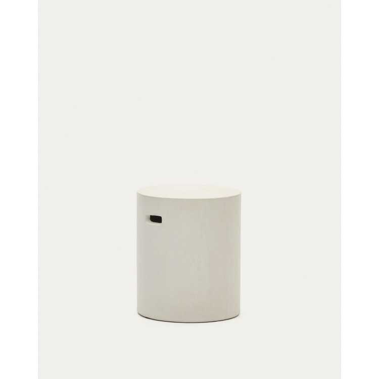 PÉ AIGUABLAVA EM CIMENTO BRANCO D 37 CM
