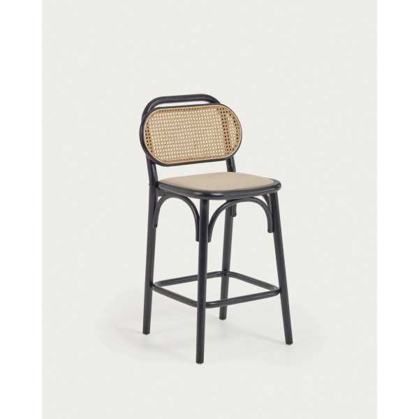 DORIANE STOOL ELM WOOD BLACK...