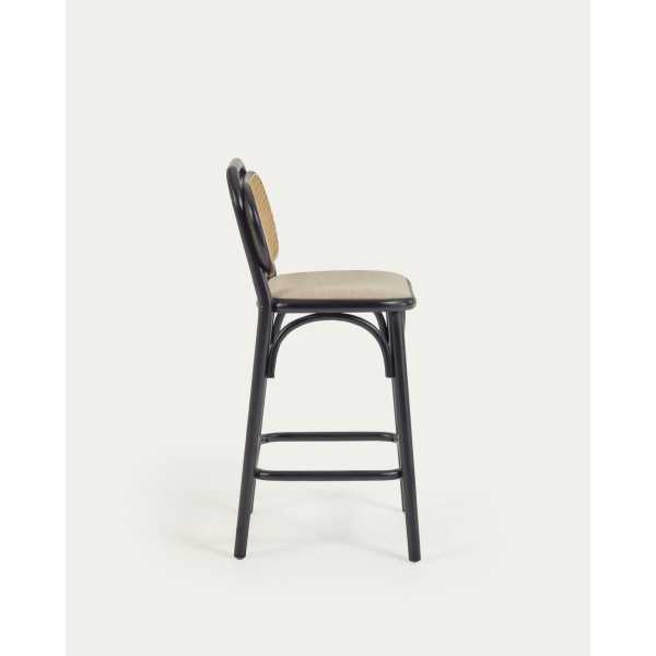 DORIANE STOOL ELM WOOD BLACK...