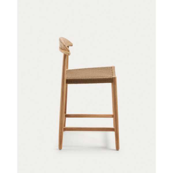 TABOURET NINA BOIS D'ACACIA MASSIF HAUTEUR 62 CM