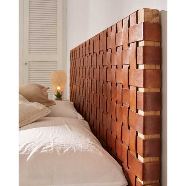 CALIXTA HEADBOARD IN TEAK WOOD AND...