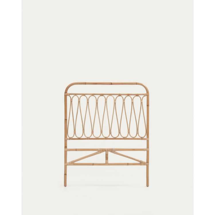 CABECEIRA CATERINA EM RATTAN ACABAMENTO NATURAL PARA CAMA 90 CM