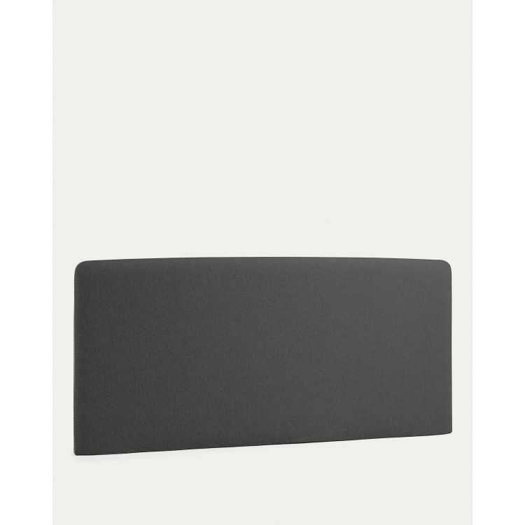 TÊTE DE LIT DÉHOUSSABLE DYLA NOIRE POUR LIT DE 160 CM