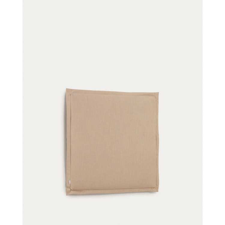 TANIT REMOVABLE HEADBOARD IN BEIGE LINEN FOR 90 CM BED