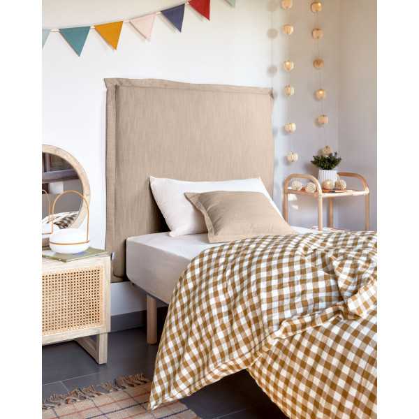TANIT REMOVABLE HEADBOARD IN BEIGE...