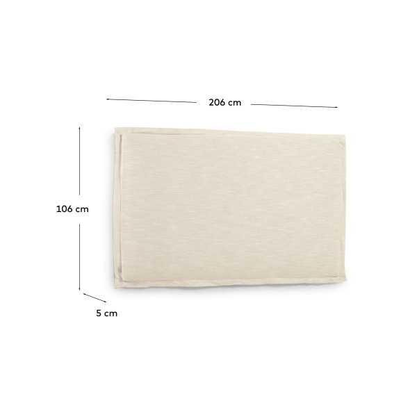 TANIT REMOVABLE HEADBOARD IN WHITE...