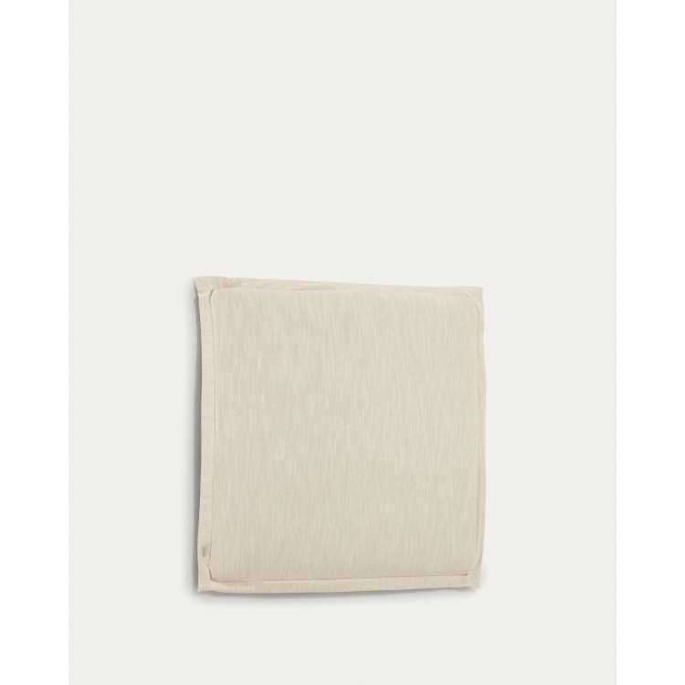 TANIT REMOVABLE HEADBOARD IN WHITE LINEN FOR 90 CM BED