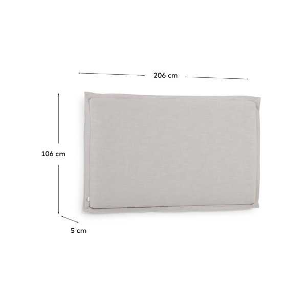 TANIT REMOVABLE HEADBOARD IN GRAY...