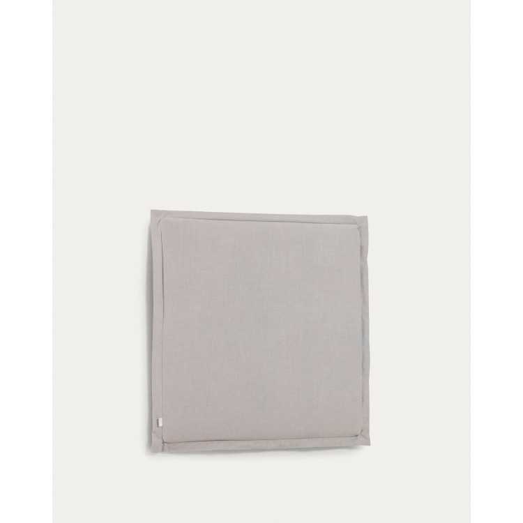 TANIT REMOVABLE HEADBOARD IN GRAY LINEN FOR 90 CM BED