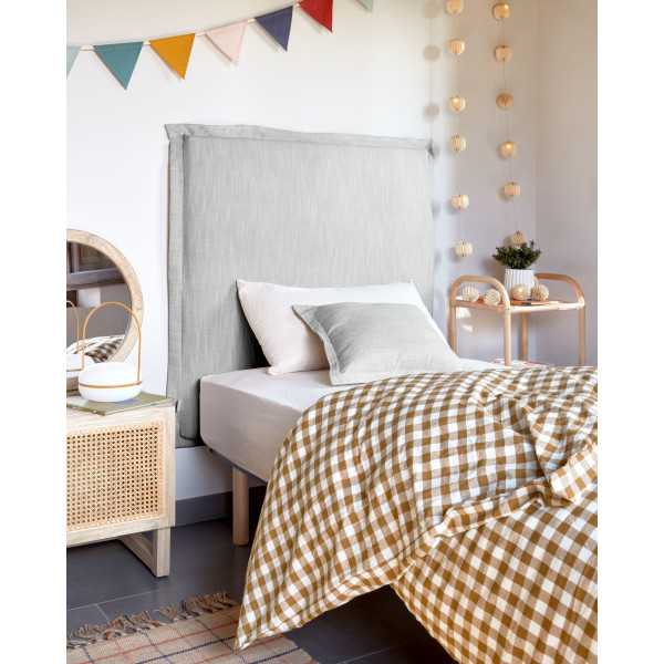 TANIT REMOVABLE HEADBOARD IN GRAY...