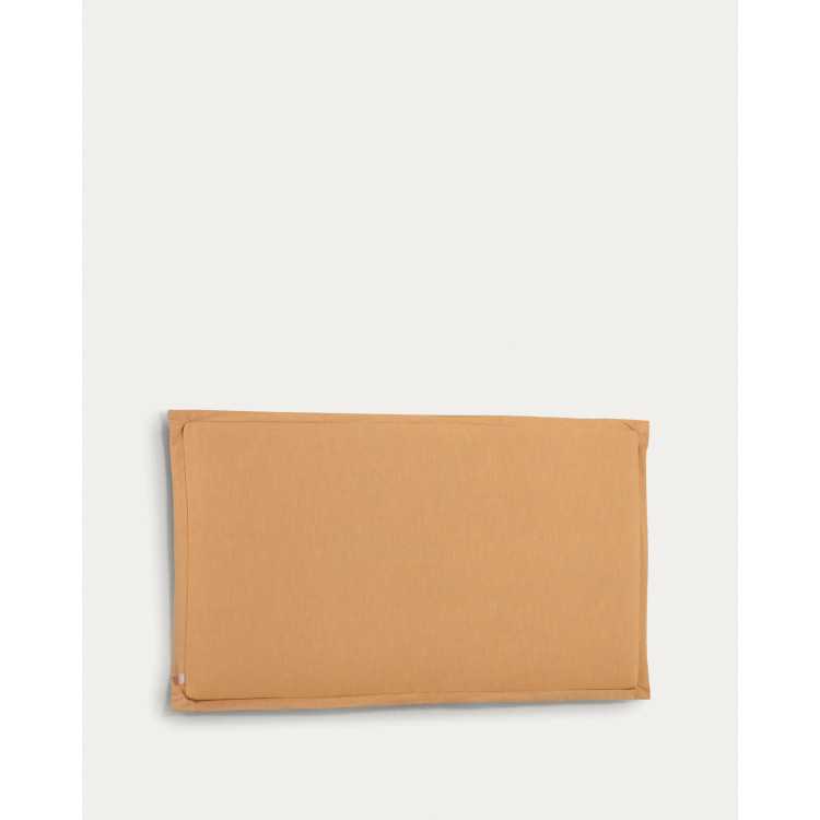 TANIT REMOVABLE HEADBOARD IN MUSTARD YELLOW LINEN FOR 200 C BED