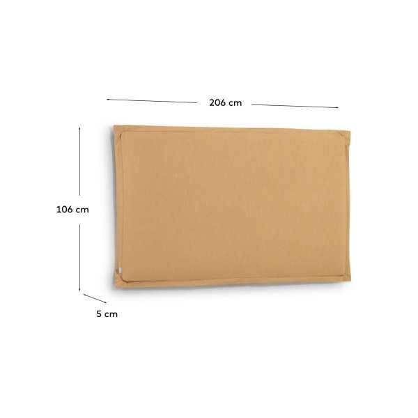 TANIT REMOVABLE HEADBOARD IN MUSTARD...