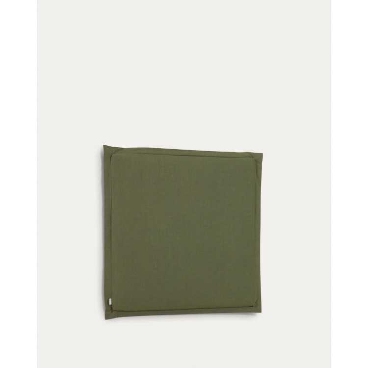 TANIT REMOVABLE HEADBOARD IN GREEN LINEN FOR 90 CM BED