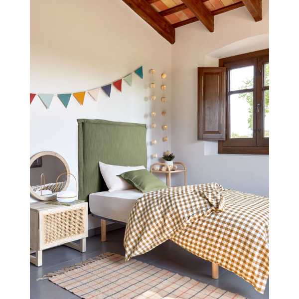 TANIT REMOVABLE HEADBOARD IN GREEN...