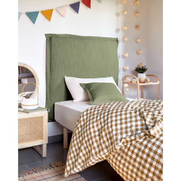 TANIT REMOVABLE HEADBOARD IN GREEN...