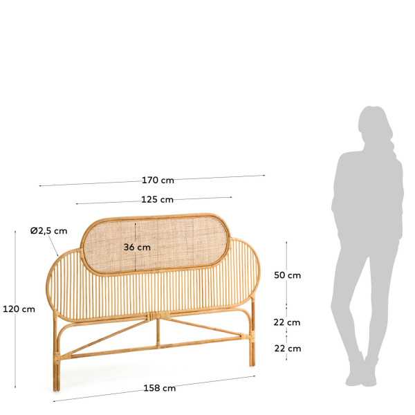 CABECEIRA LALITA RATTAN COM...