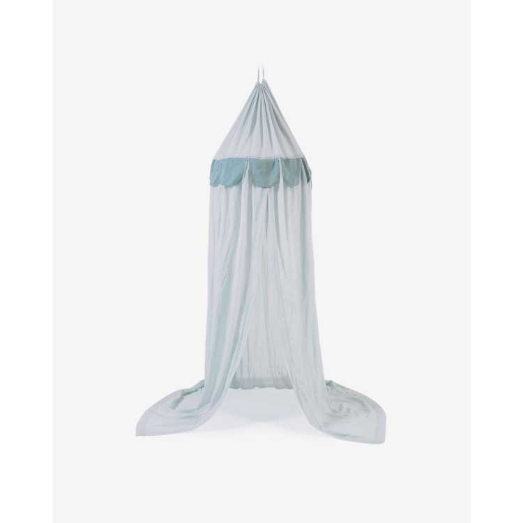 CAMA DE CRIANÇA CARELENE DOSEL 100% ALGODÃO AZUL