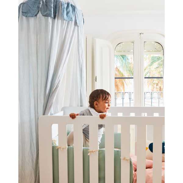 YAMILE BED RUMPER 100% ORGANIC COTTON...