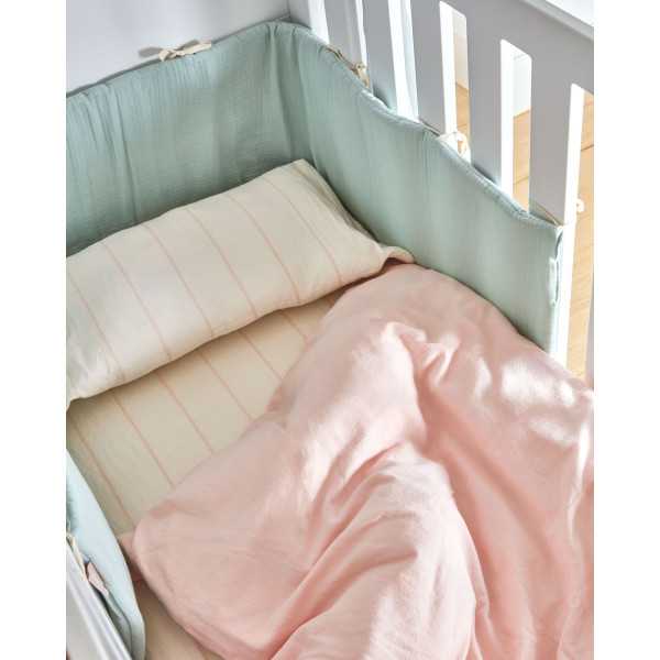 YAMILE BED RUMPER 100% ORGANIC COTTON...