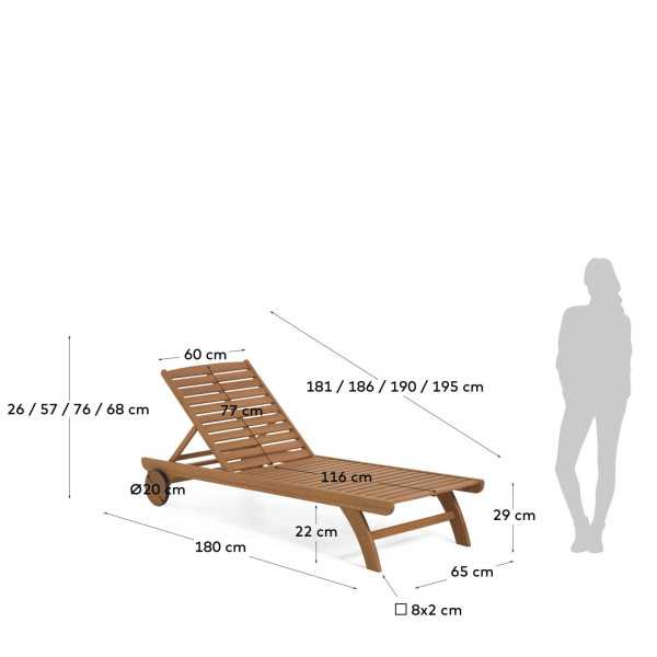 BEILA SUN LOUNGER MADE OF 100% FSC...