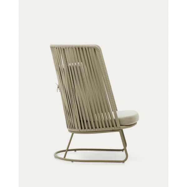 SACONCA OUTDOOR ARMCHAIR IN ROPE AND...