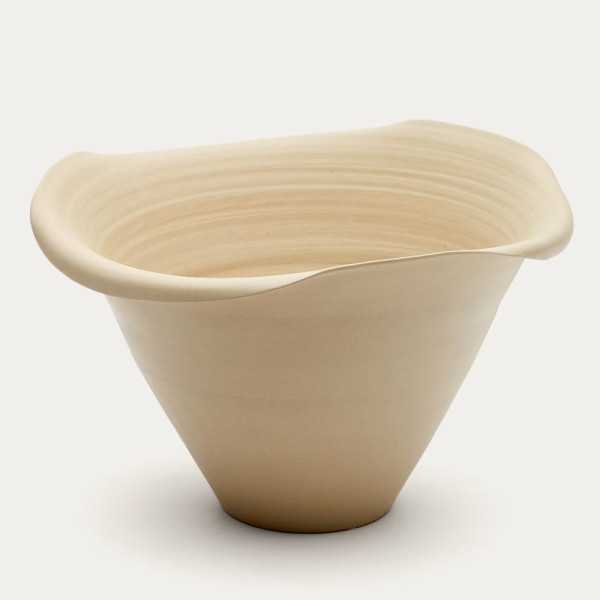 VASE MACAIRE  23CM CERAMIQUE BEIGE
