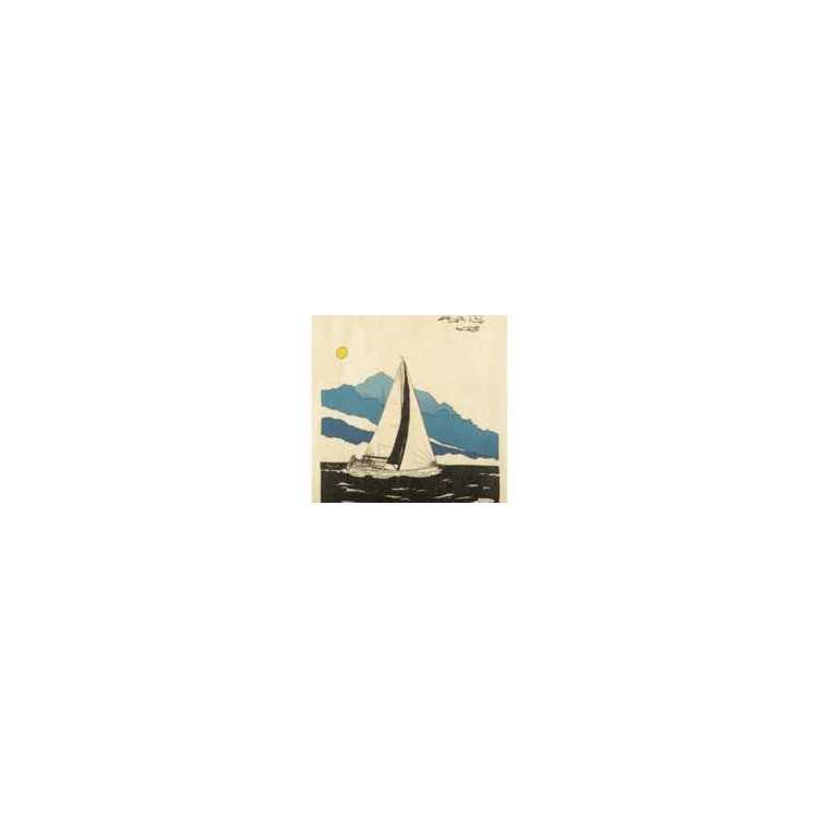 RIDE SEAGULLS WOOD GREETING CARD