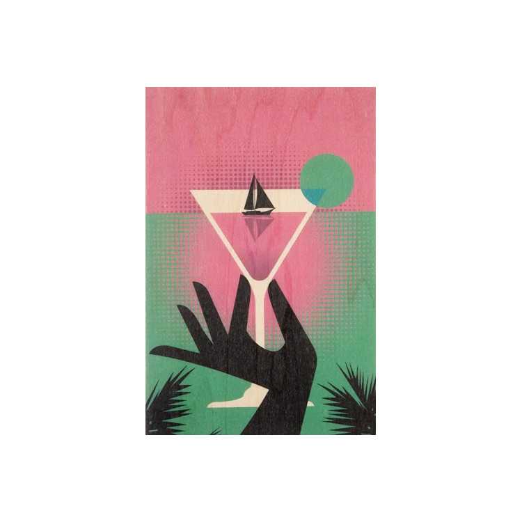 CARTÃO DE SONHOS DE COCKTAIL DE MADEIRA