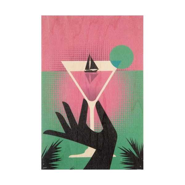 CARTÃO DE SONHOS DE COCKTAIL DE MADEIRA