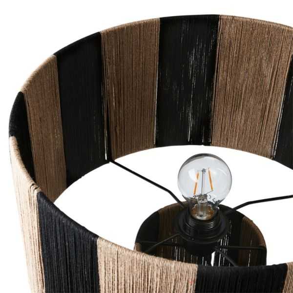 LAMPE DE TABLE JULLAN L NOIR ET NATURE