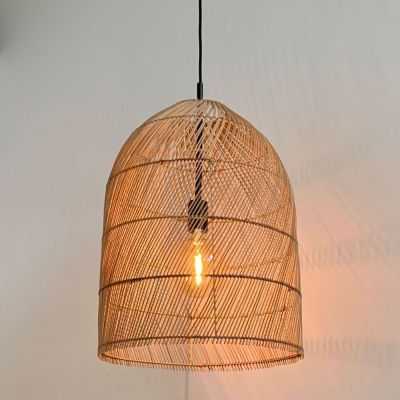 ABAJUR OSAKA PARA PINGENTE 42X53 CM BEGE RATTAN 2