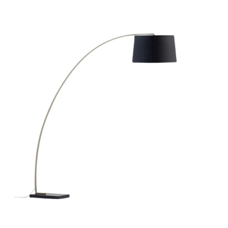 JUHE FLOOR LAMP GOLDEN METAL AND BLACK MARBLE