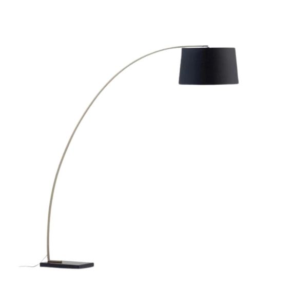 JUHE FLOOR LAMP GOLDEN METAL AND BLACK MARBLE