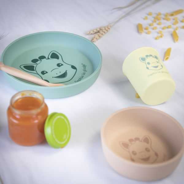 SET REPAS SILICONE SOPHIE LA GIRAFE