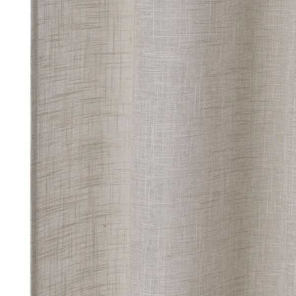 RIDEAU 8 ANNEAUX POLYESTER 140 X 260 CM BEIGE