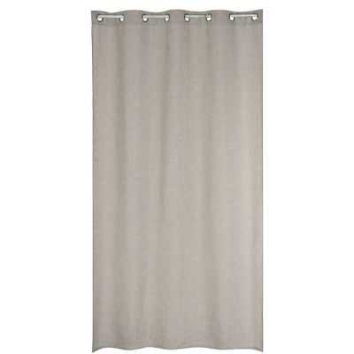 RIDEAU 8 ANNEAUX POLYESTER 140 X 260 CM BEIGE