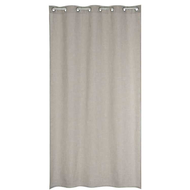 RIDEAU 8 ANNEAUX POLYESTER 140 X 260 CM BEIGE
